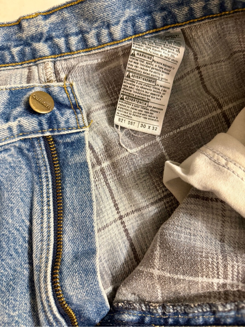 Carhartt Men's Light Blue Relaxed Fit Jeans - Picture 5 of 5